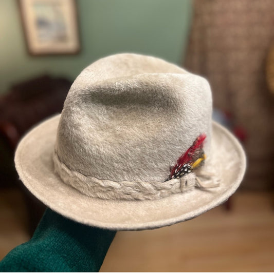 Vintage Biltmore Furry Fedora Hat