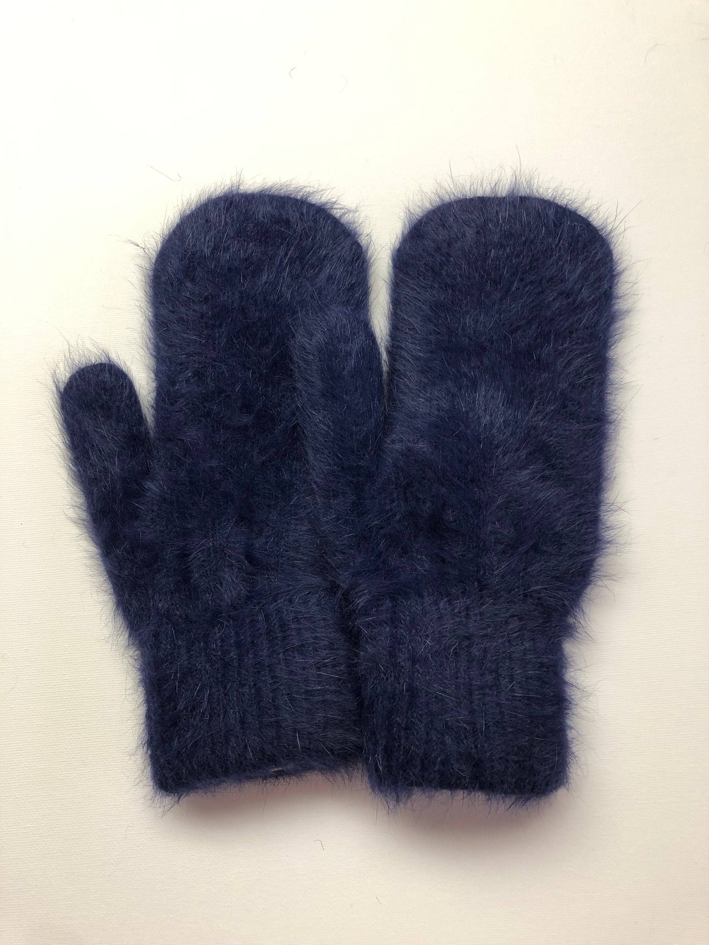 Billy Bamboo fluffy angora mittens