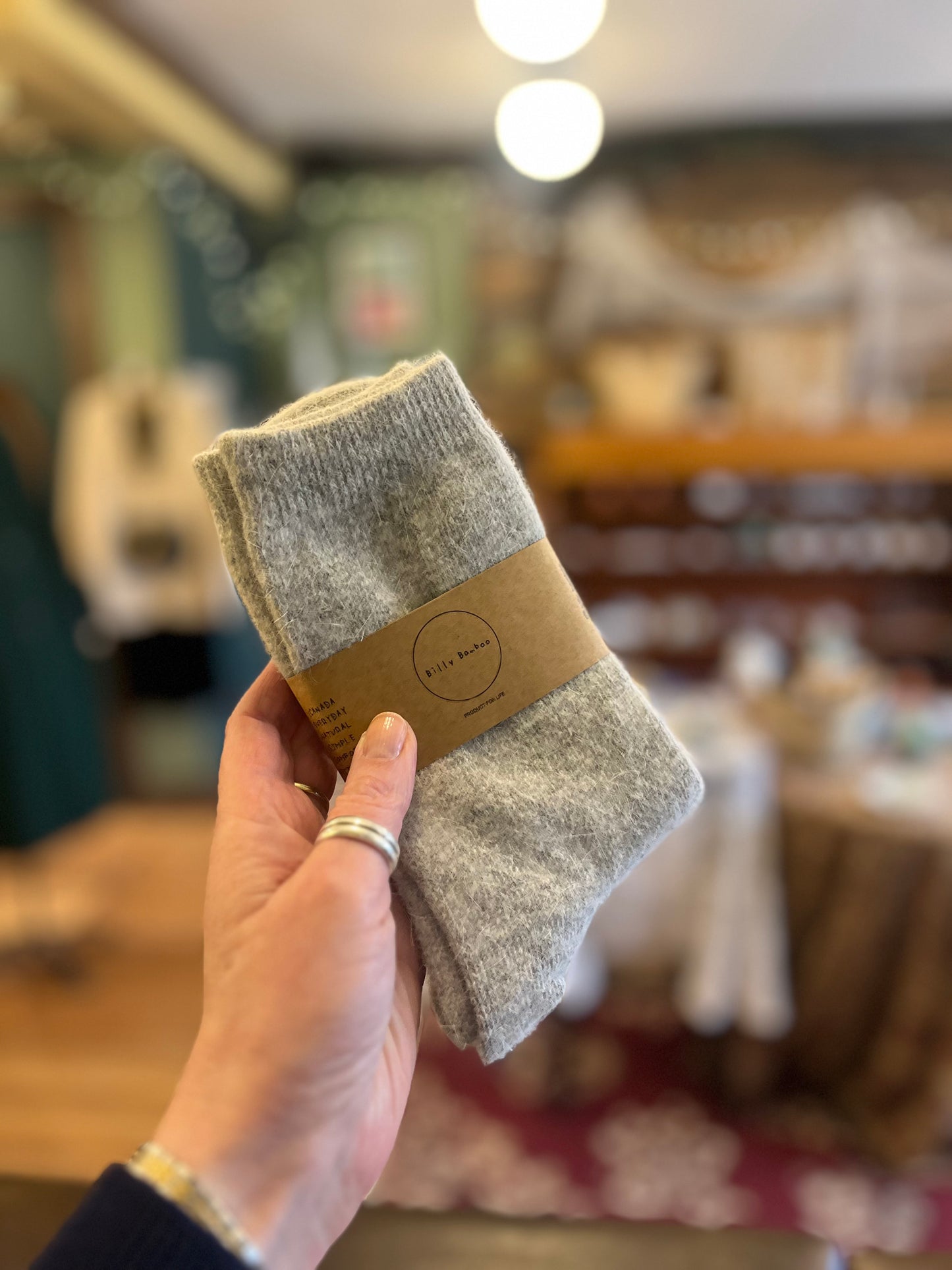 Billy Bamboo fluffy angora socks