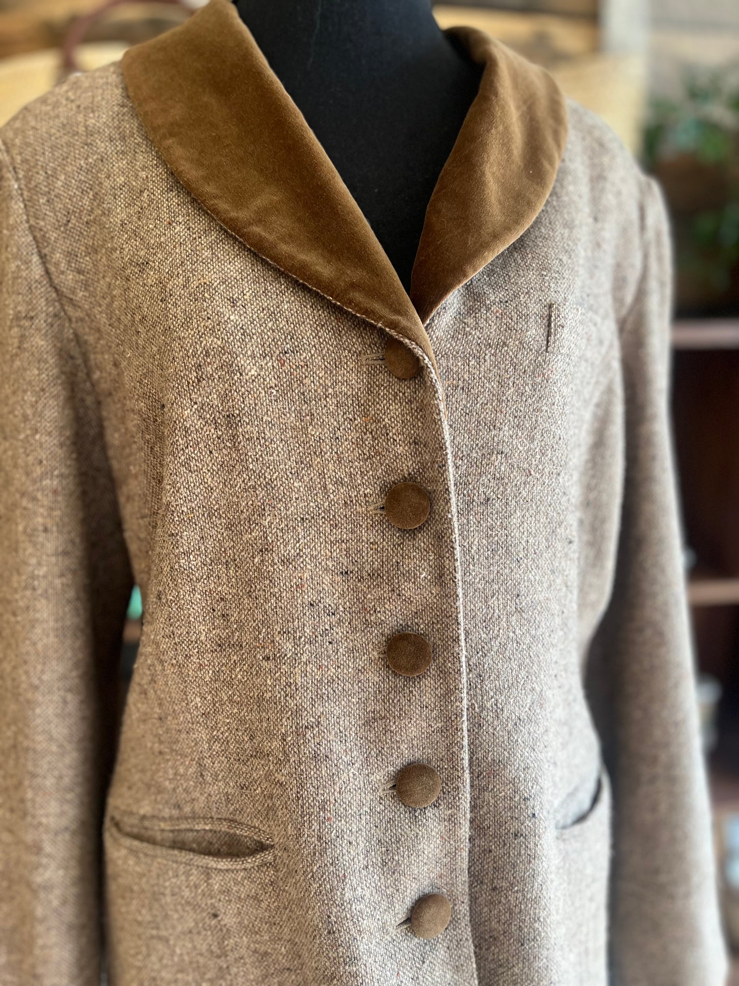 Vintage together brown blazer, medium