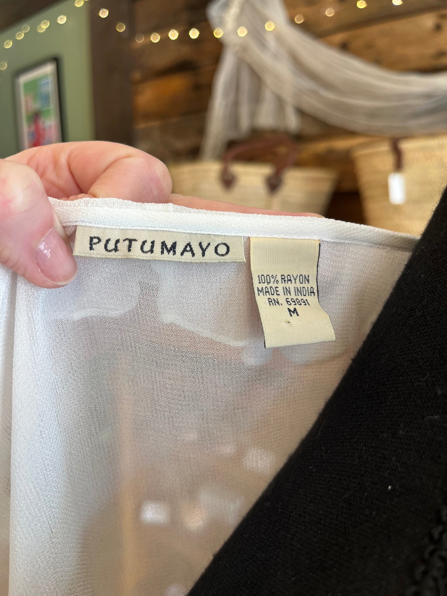 Putumayo Sheer Rayon Blouse, med