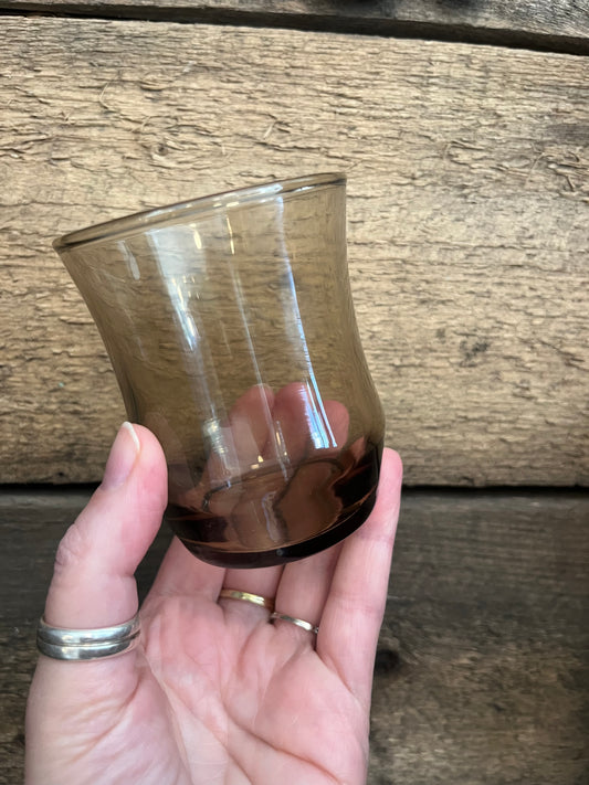 Vintage Libby smoked glass tumblers