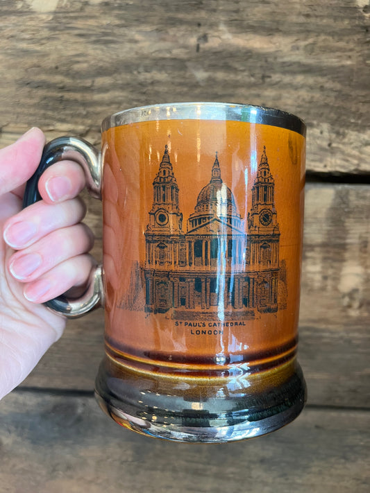 Vintage Arthur wood beer mug