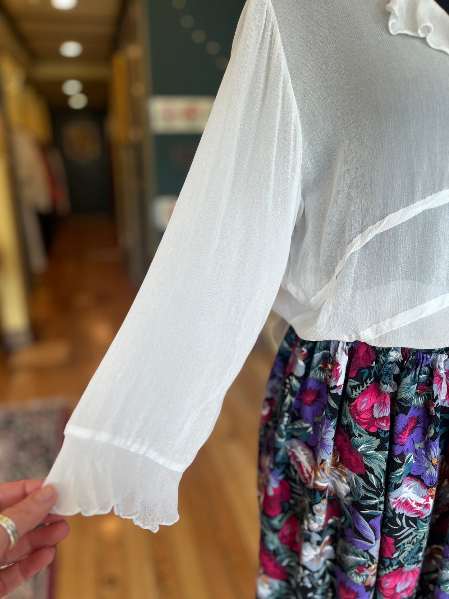 Putumayo Sheer Rayon Blouse, med