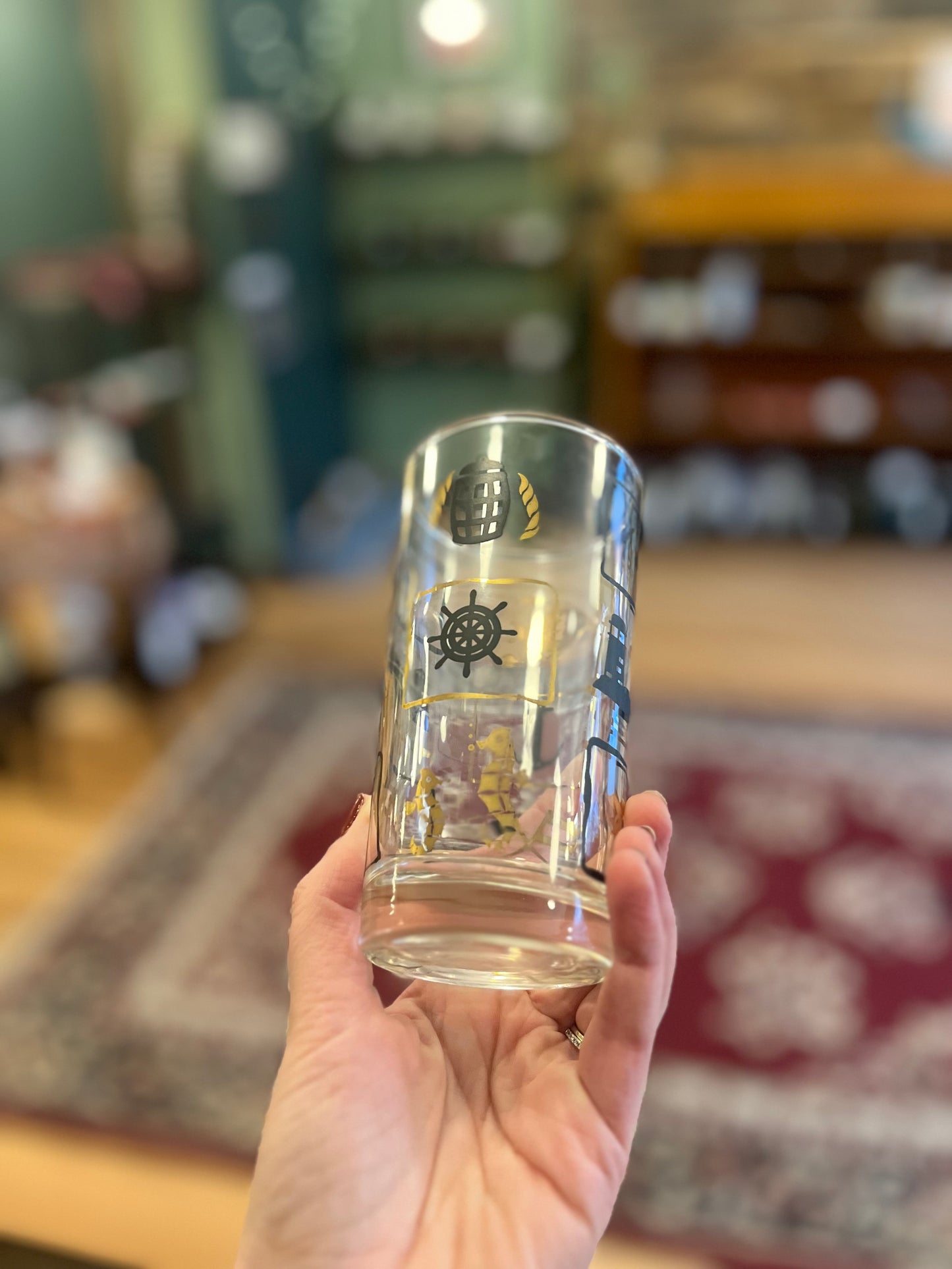 Vintage highball cocktail tumblers