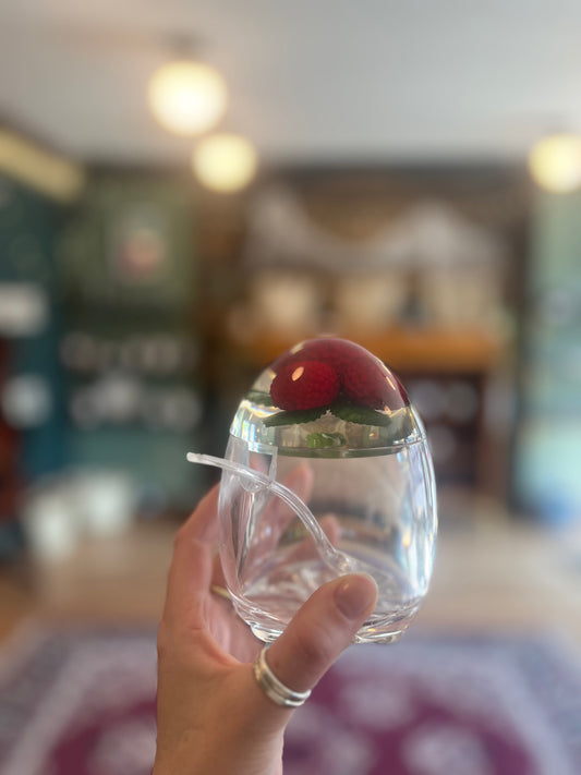 Vintage Raspberries Jam Jar