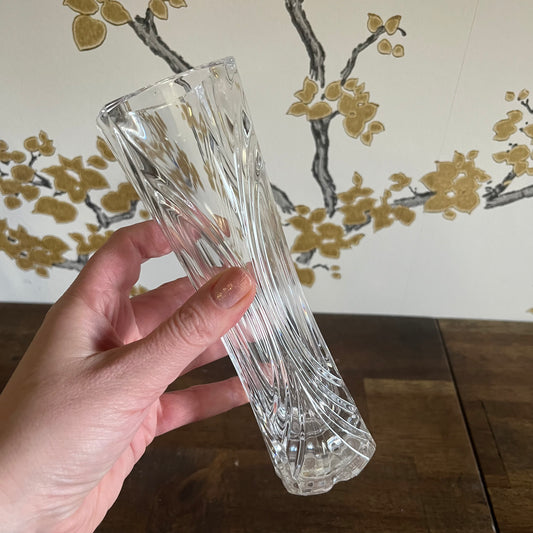 Vintage Cut Crystal Bud Vase