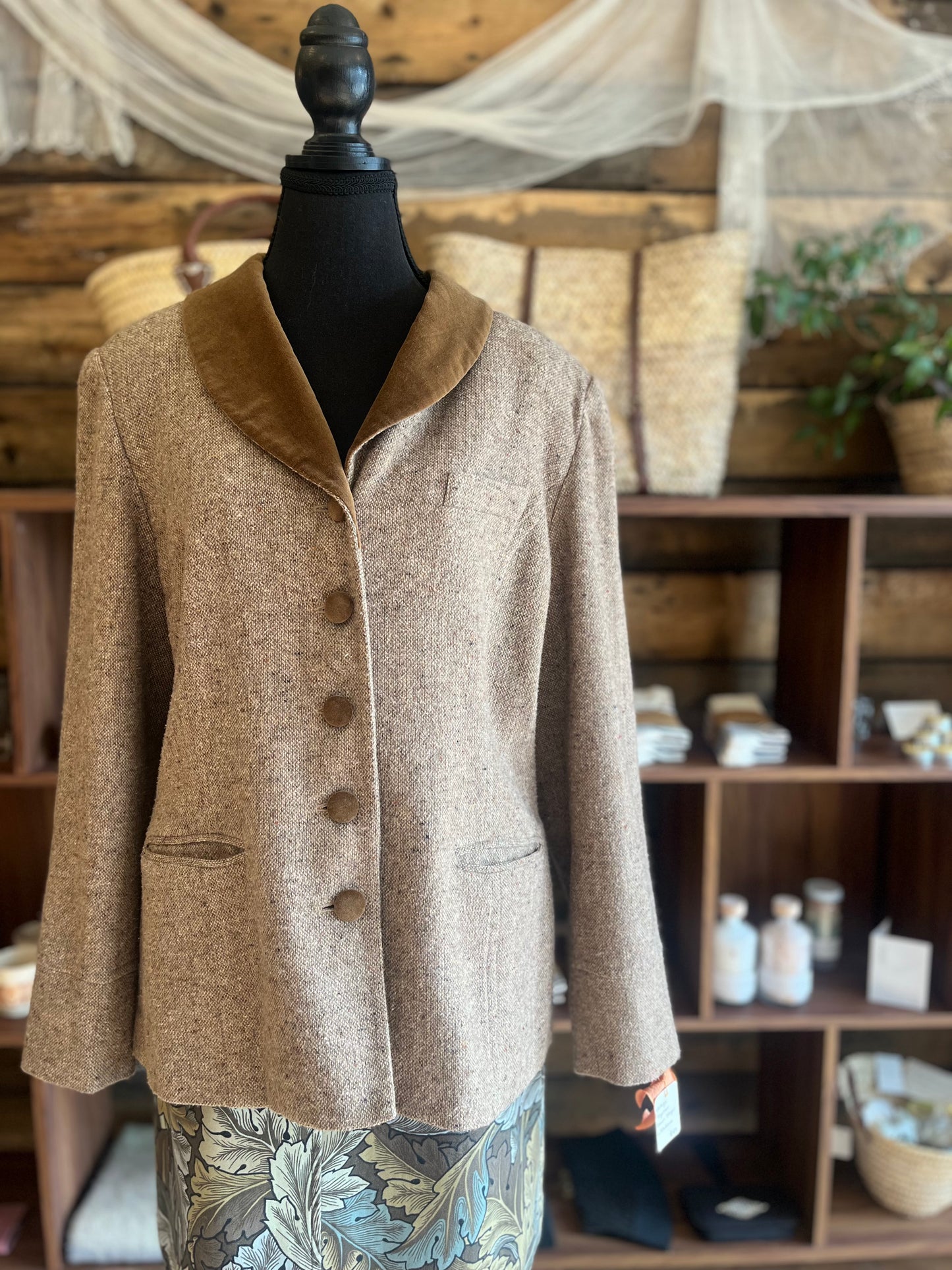 Vintage together brown blazer, medium