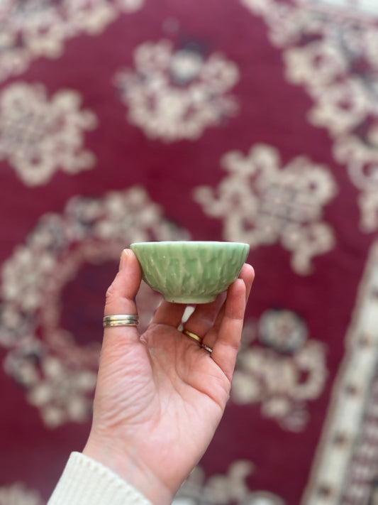 Mint Green Tea Cup, Made in Japan, Prewar