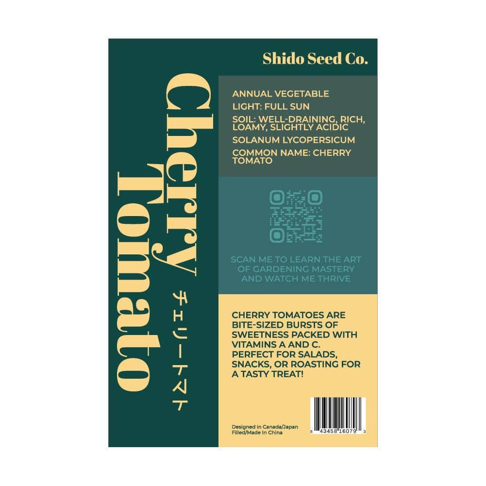 Shido Seeds Cherry Tomato Vegetable Indoor Herb Garden