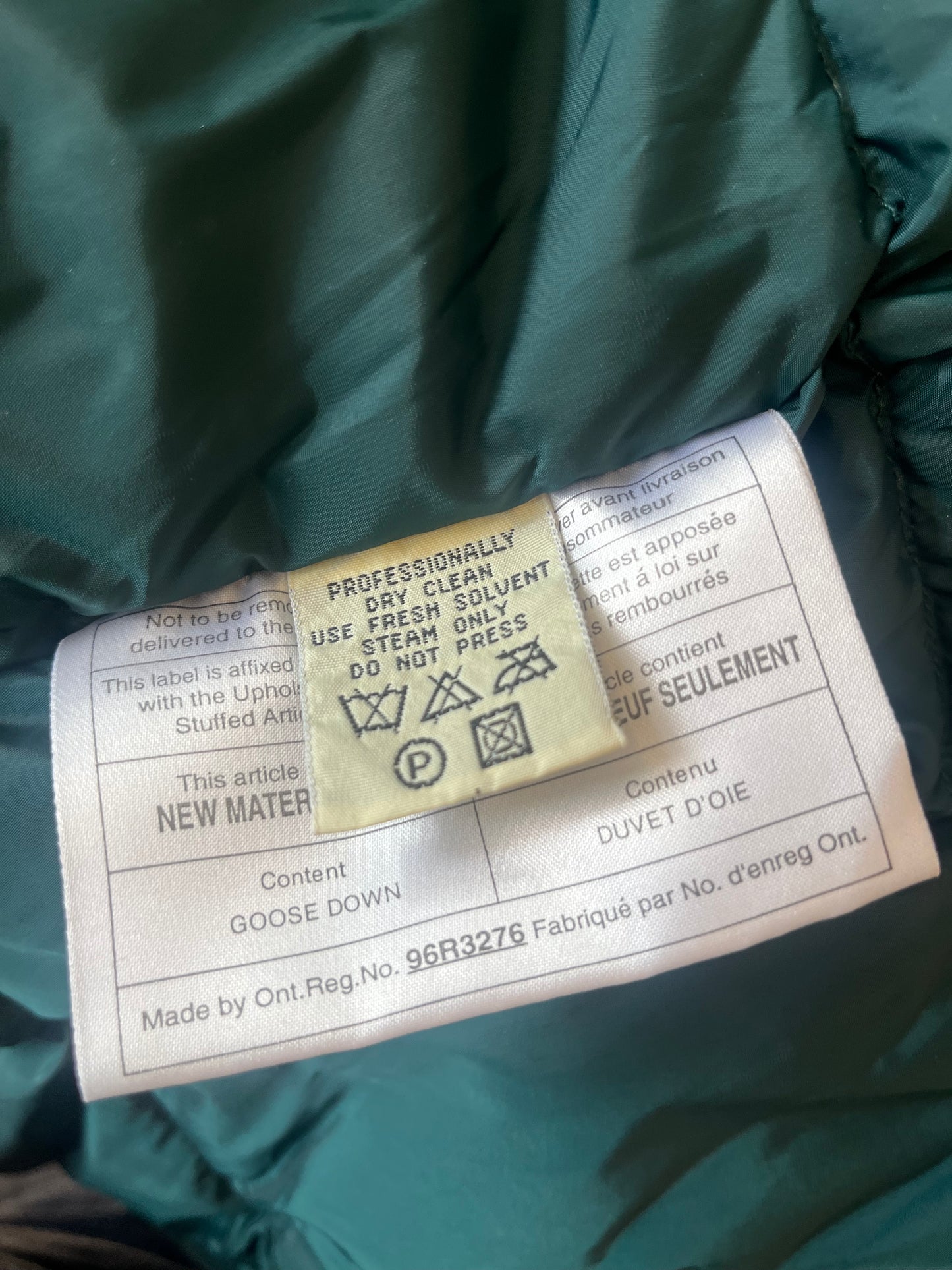 Vintage green Eddie Bauer puffer coat, XS petite