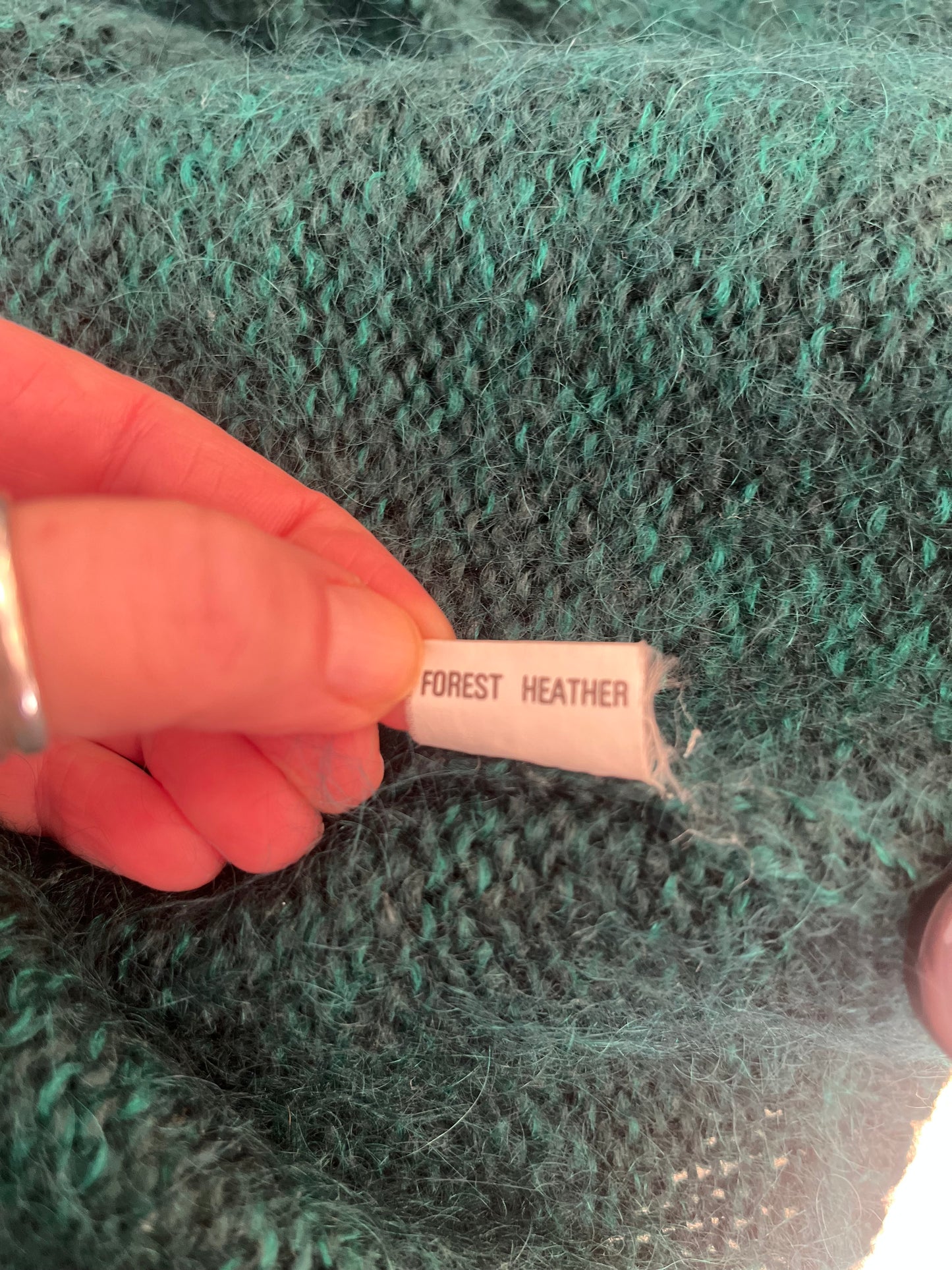 Vintage northern isles emerald green cardigan, large