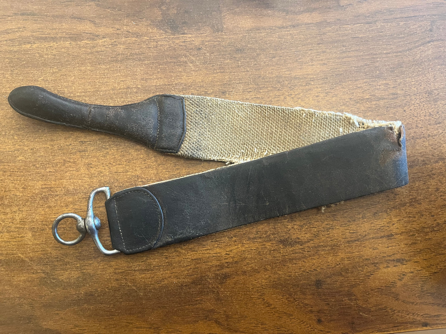 Vintage Leather Barber Strop, as is