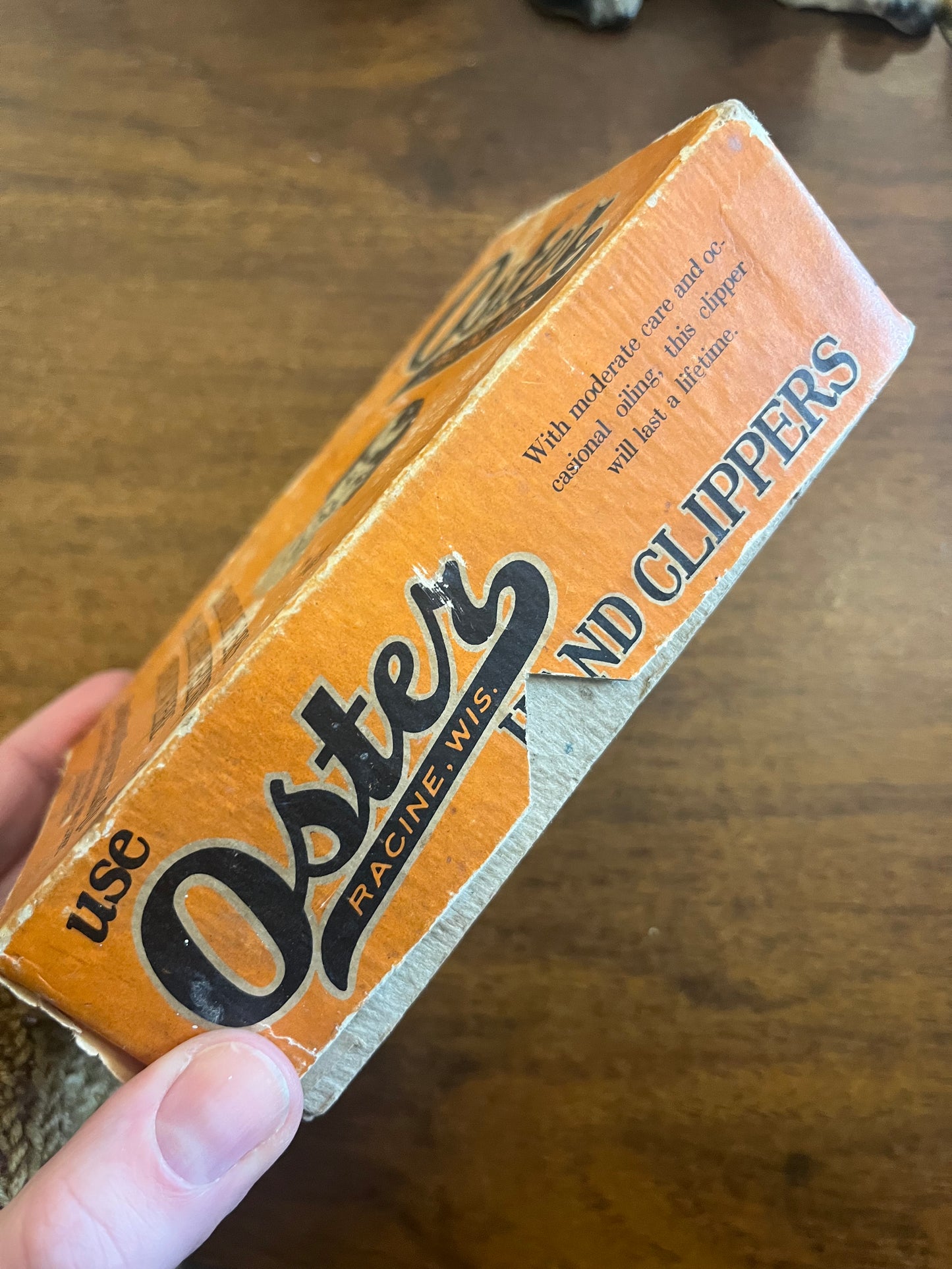 Vintage Oster Hand Clippers in original box