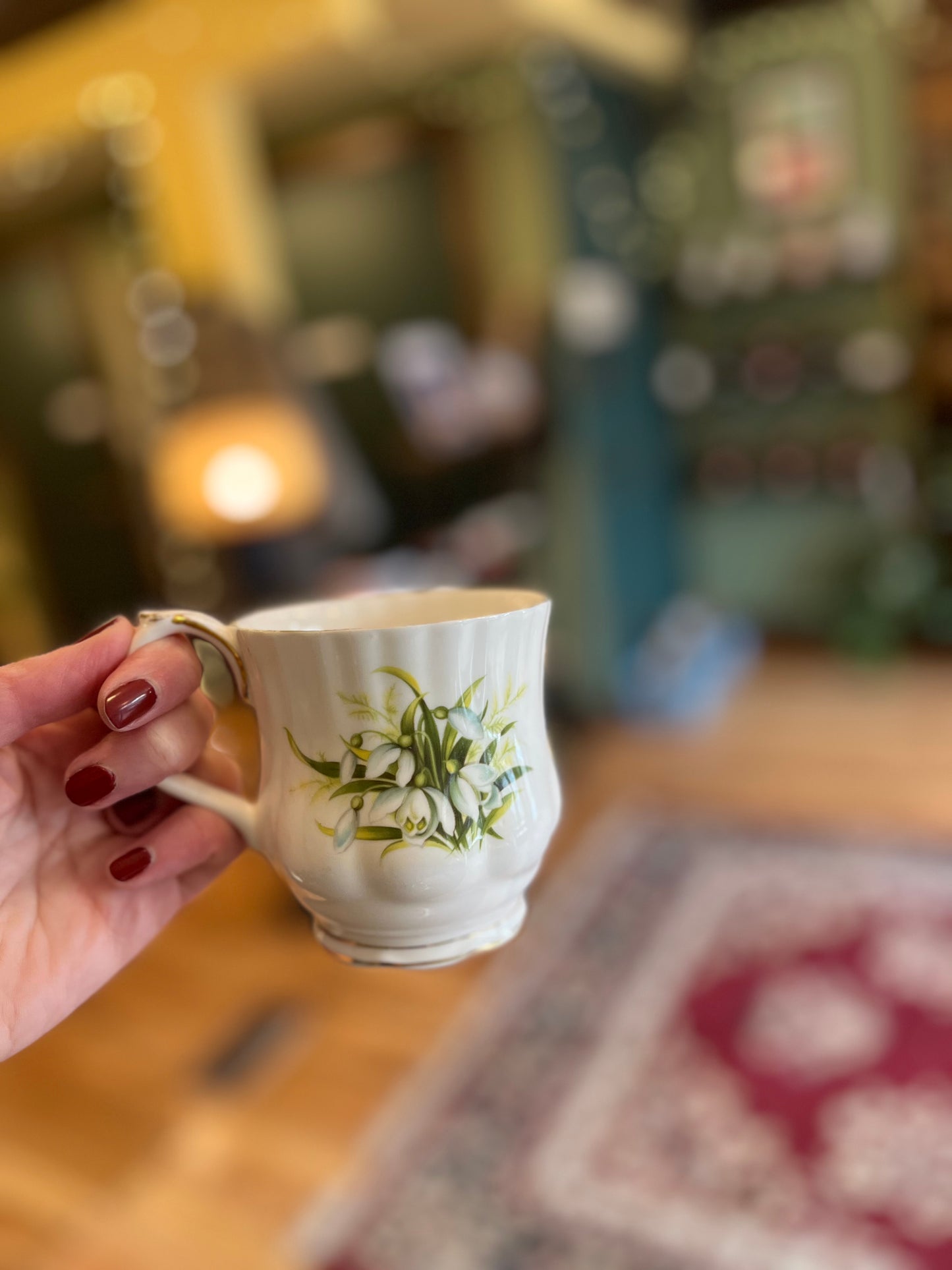 Vintage Royal Albert Bone China January Mug