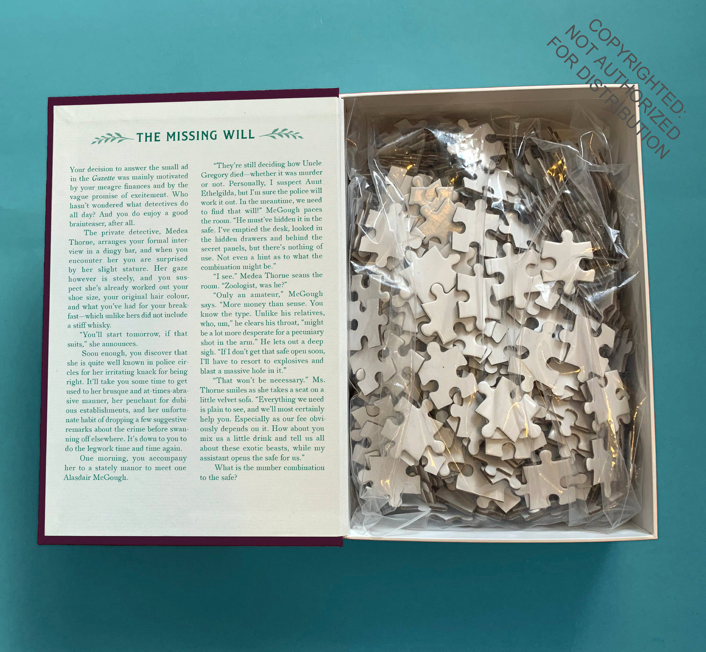 Murder Most Puzzling: The Missing Will 500-Piece Puzzle