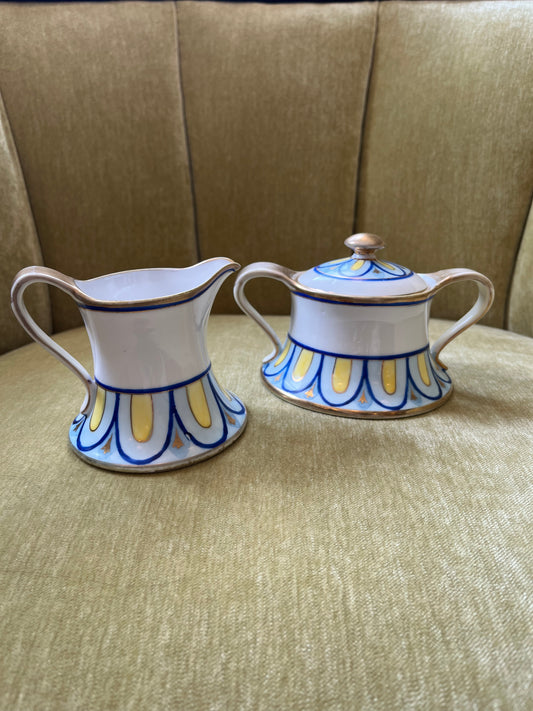 Vintage Japanese Cream & Sugar set