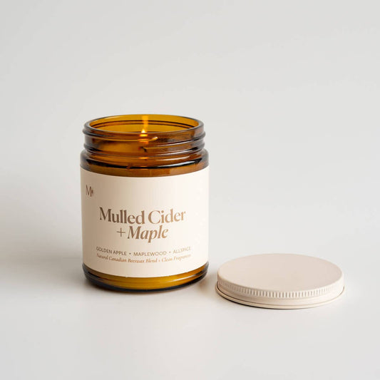 Mulled Cider + Maple | Canadian Beeswax Candle