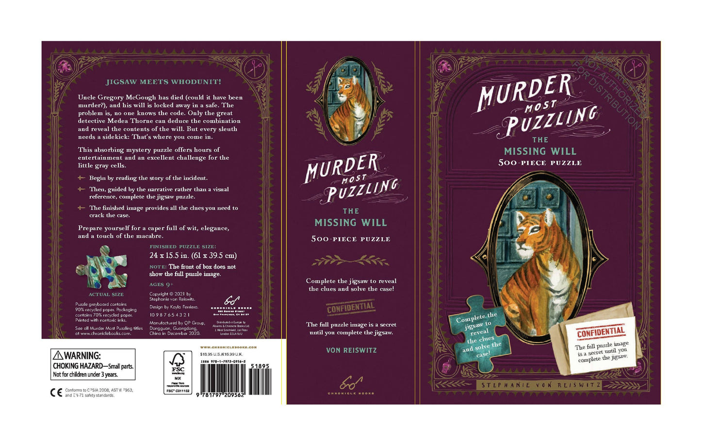 Murder Most Puzzling: The Missing Will 500-Piece Puzzle