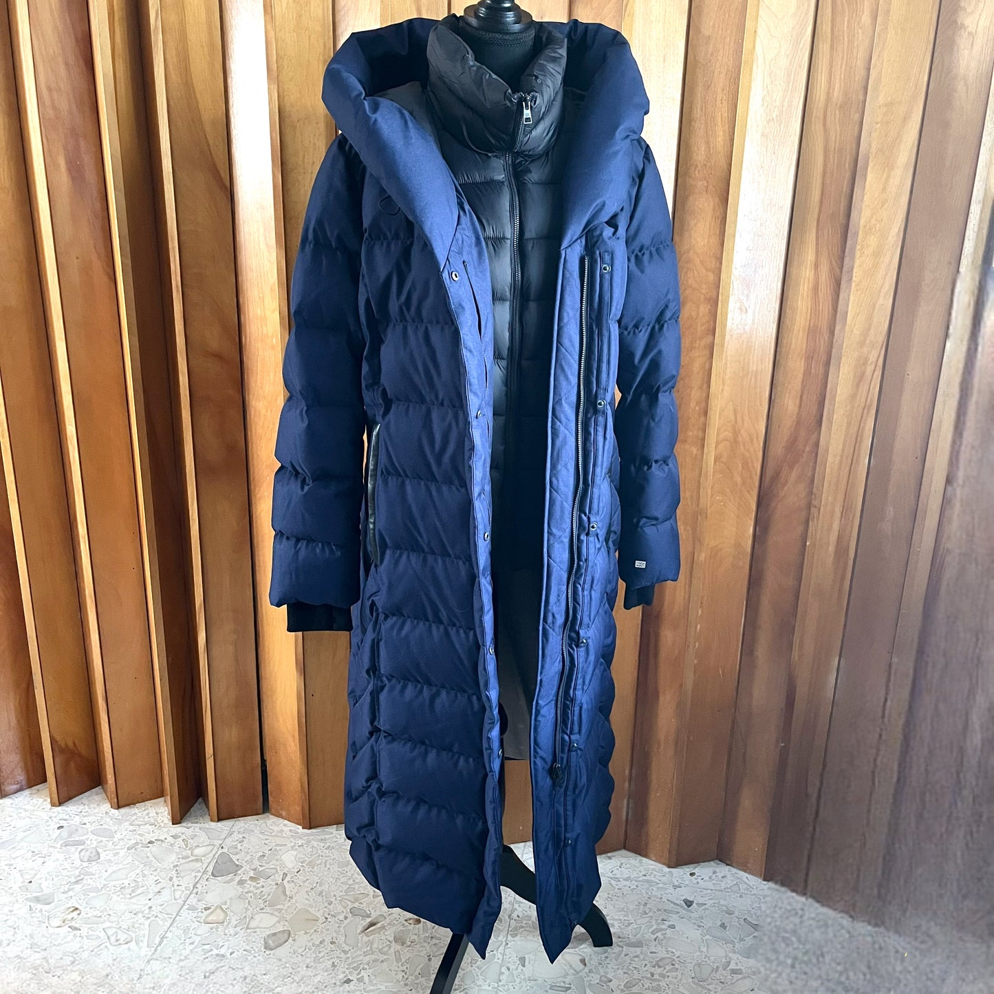 Non-Vintage Soia & Kyo Talyse Navy Puffer Long Down Winter Coat, Large/Extra Large