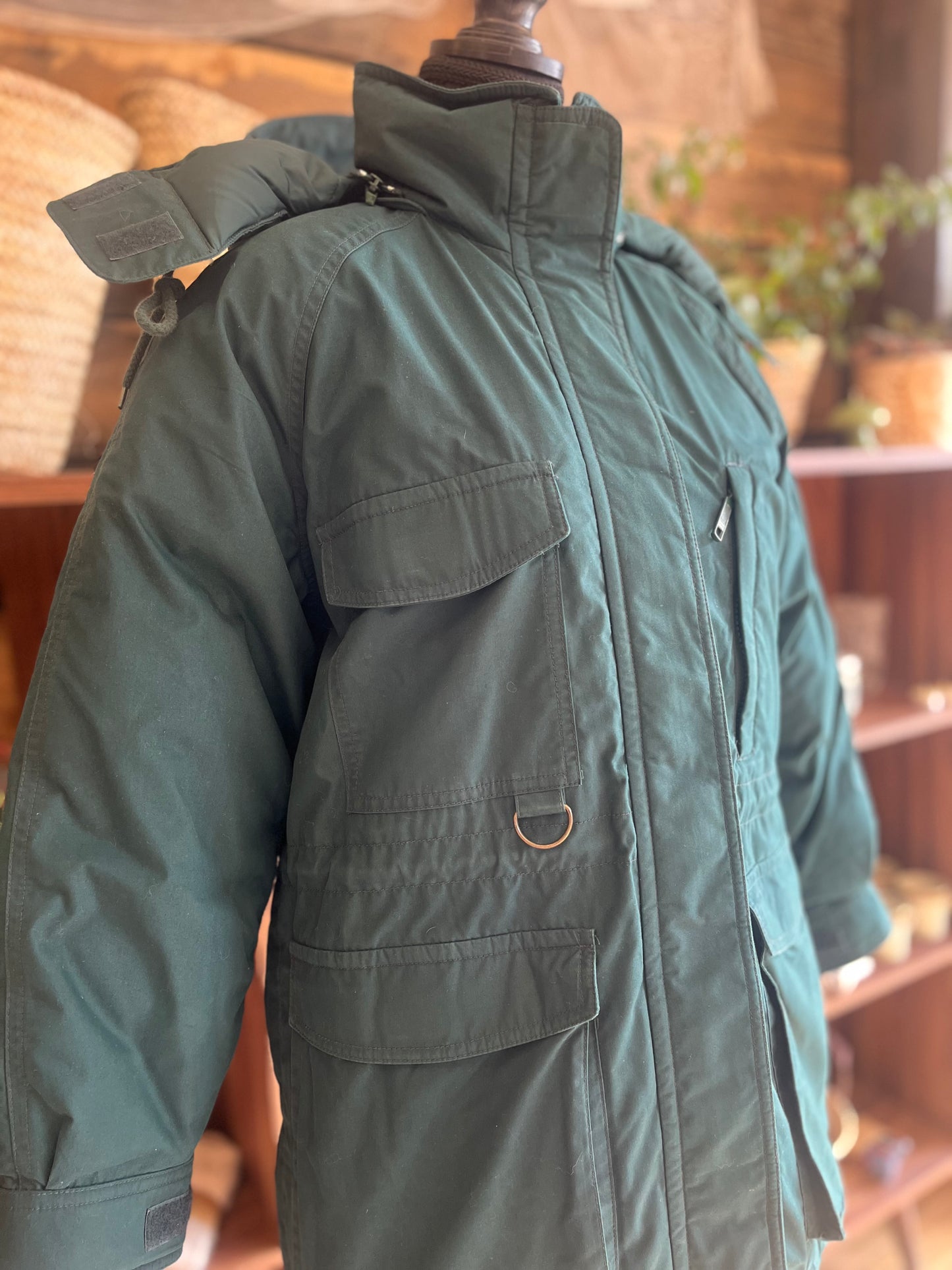 Vintage green Eddie Bauer puffer coat, XS petite