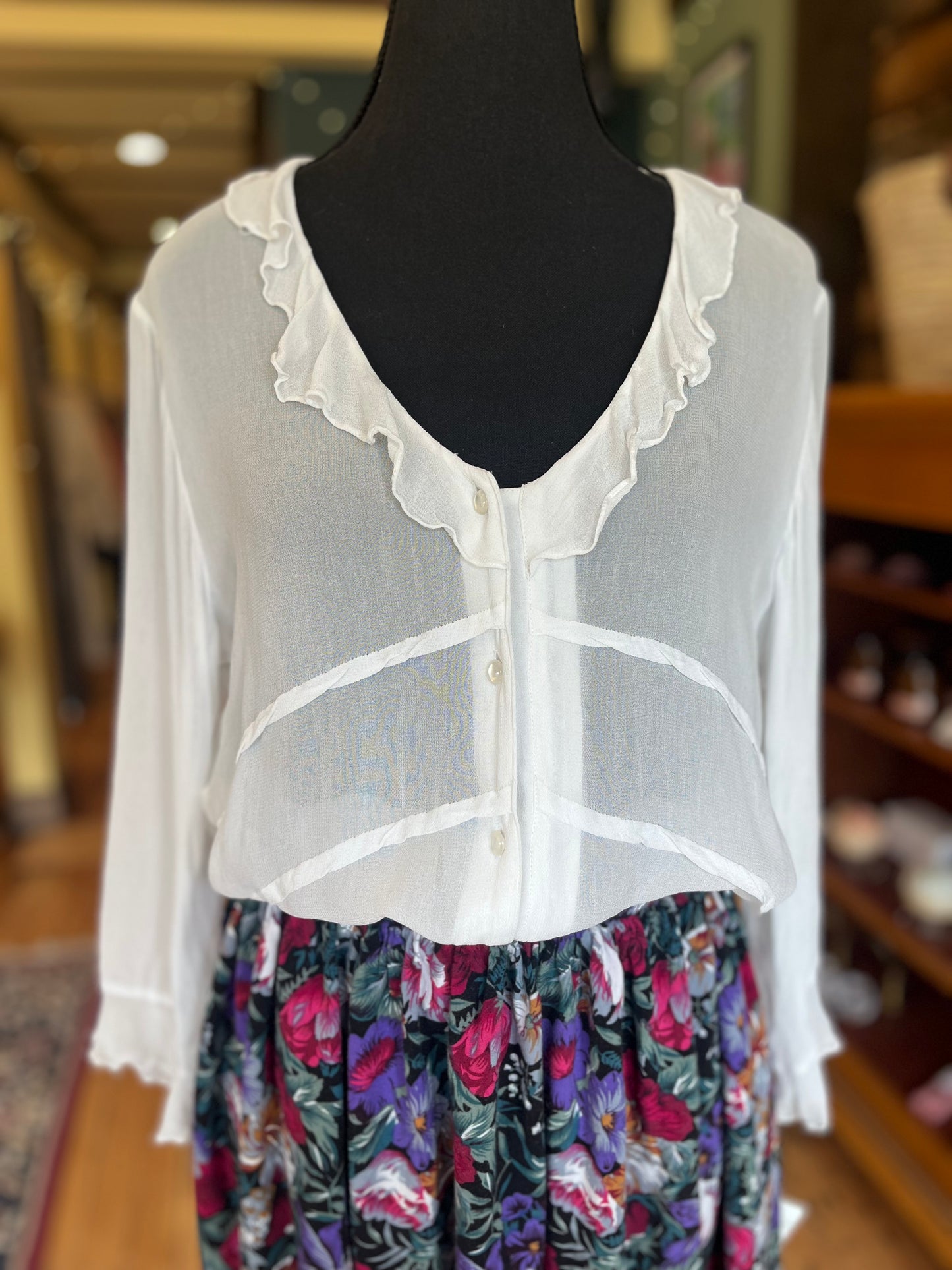 Putumayo Sheer Rayon Blouse, med