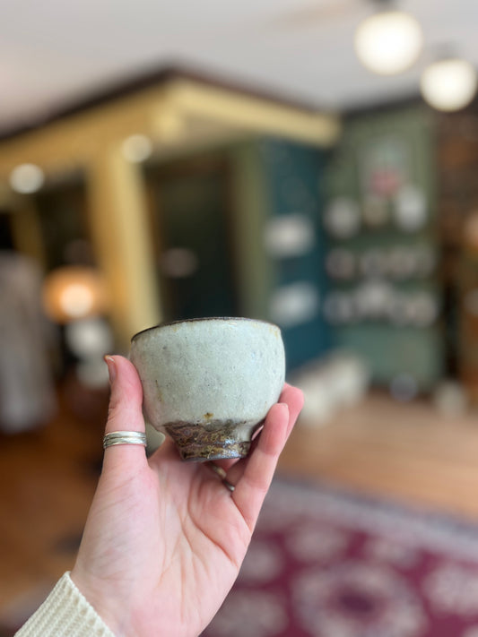 Handmade in Japan Matte White Pottery Tea Cup