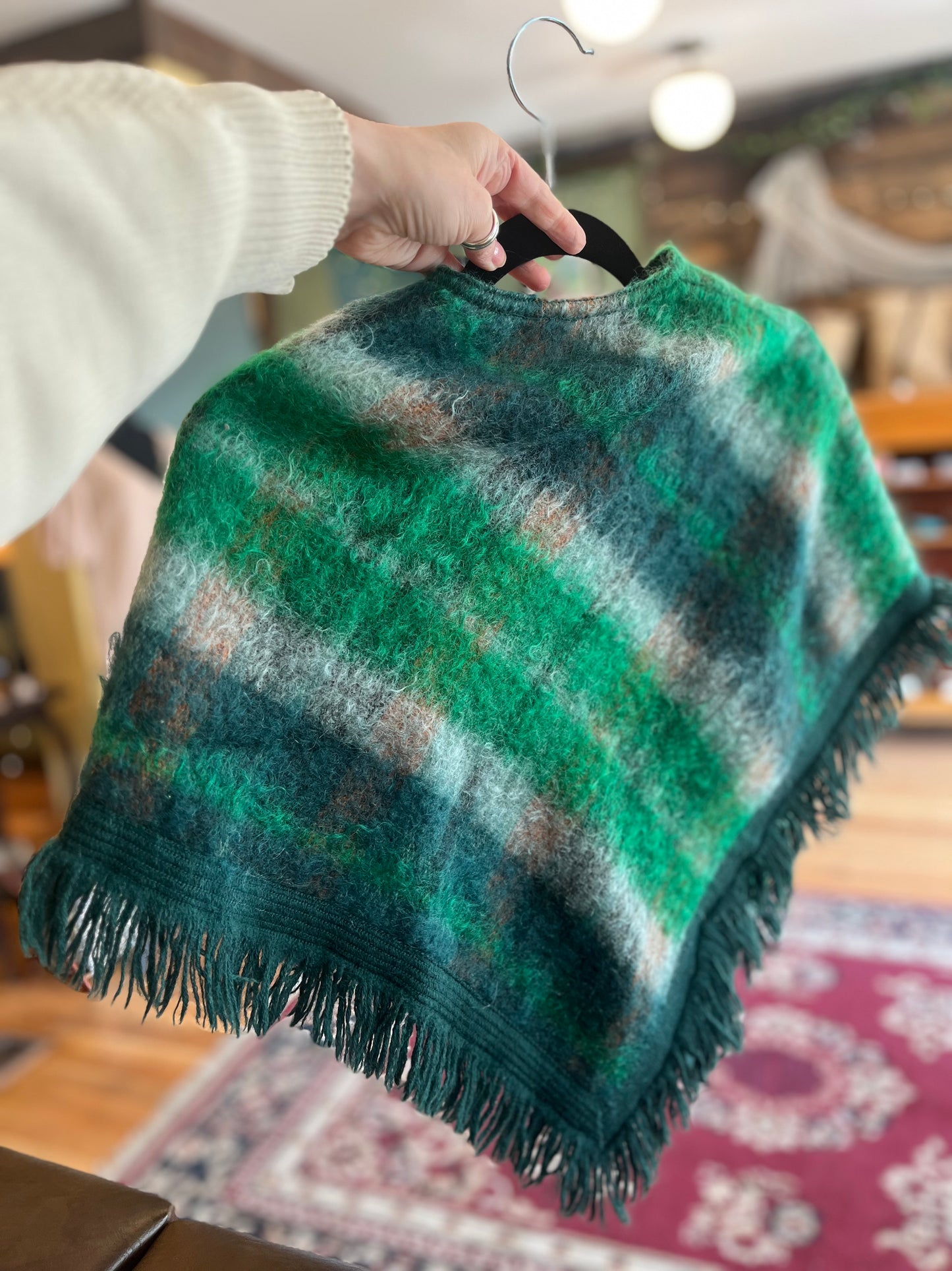 Vintage Moffat wool/mohair cape, s/m