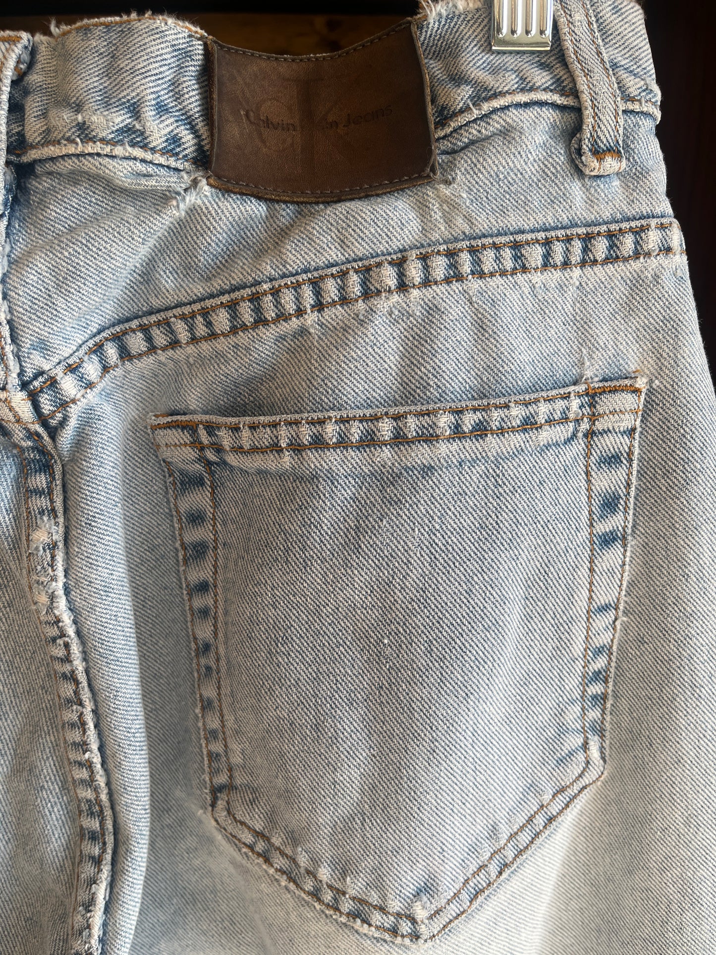 Vintage 90s light wash Calvin Klein jeans, medium, 30” waist