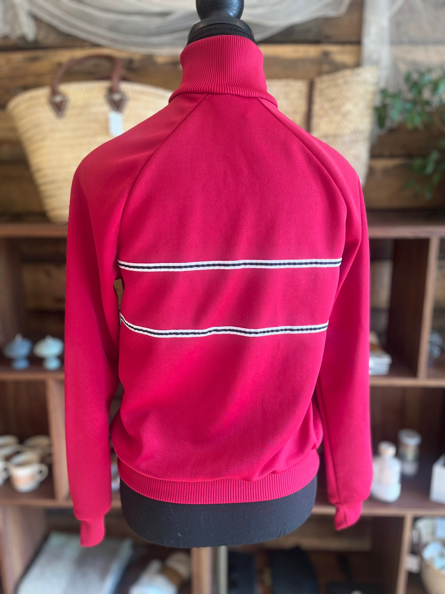 Vintage Adidas maroon jacket, small