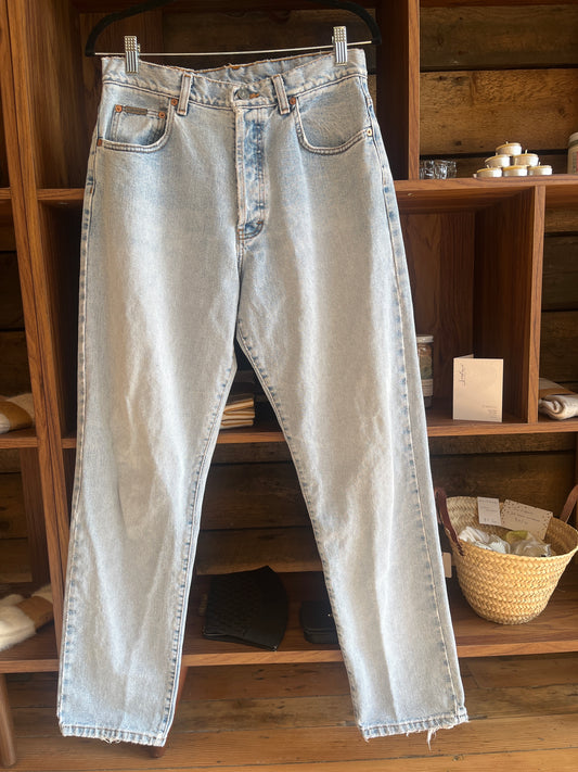 Vintage 90s light wash Calvin Klein jeans, medium, 30” waist