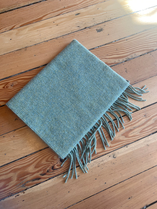 Foxford wool scarf - green