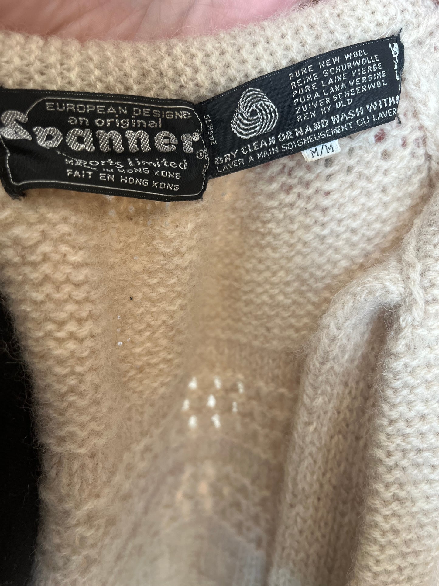 Vintage ‘Spanner’ wool open long jacket, medium