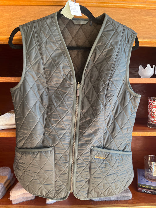 Non vintage Barbour quilted vest/liner, s/m