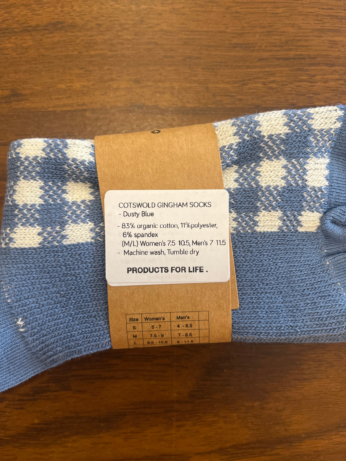 Billy Bamboo Cotswold Gingham Socks