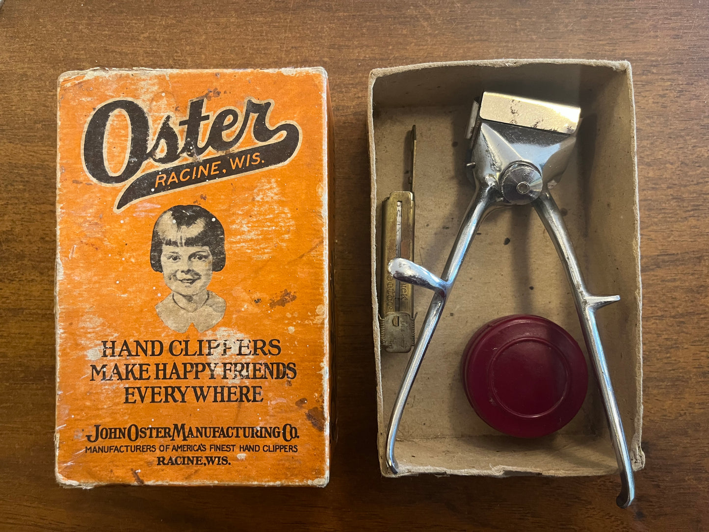 Vintage Oster Hand Clippers in original box