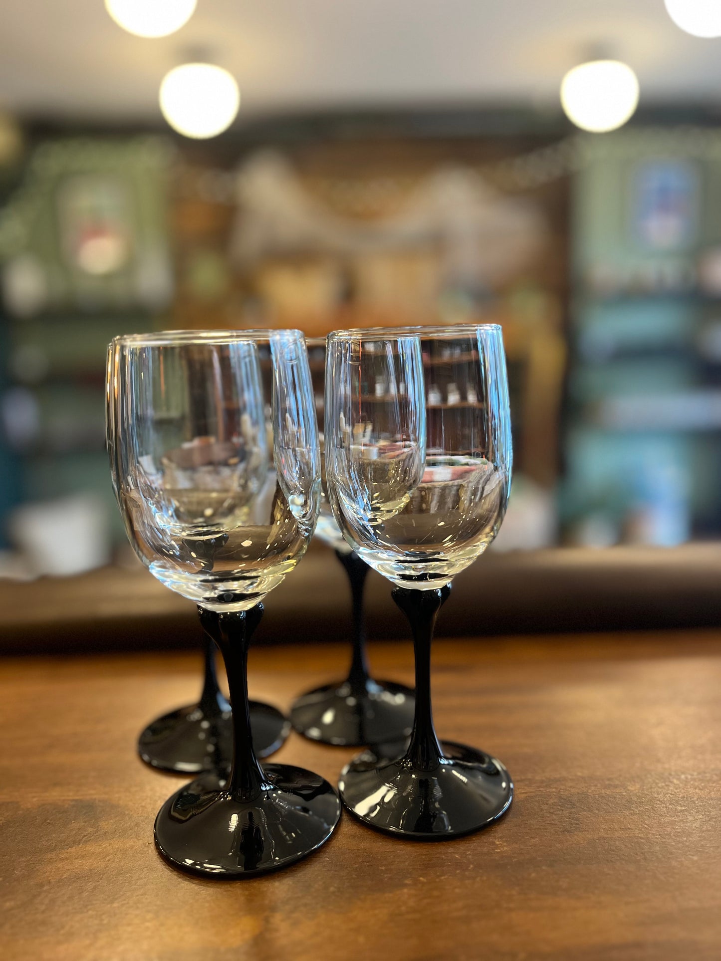 Vintage Luminarc wine glasses