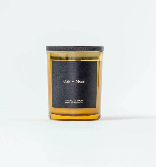 Amber Series: Oak + Moss - soy wax candle
