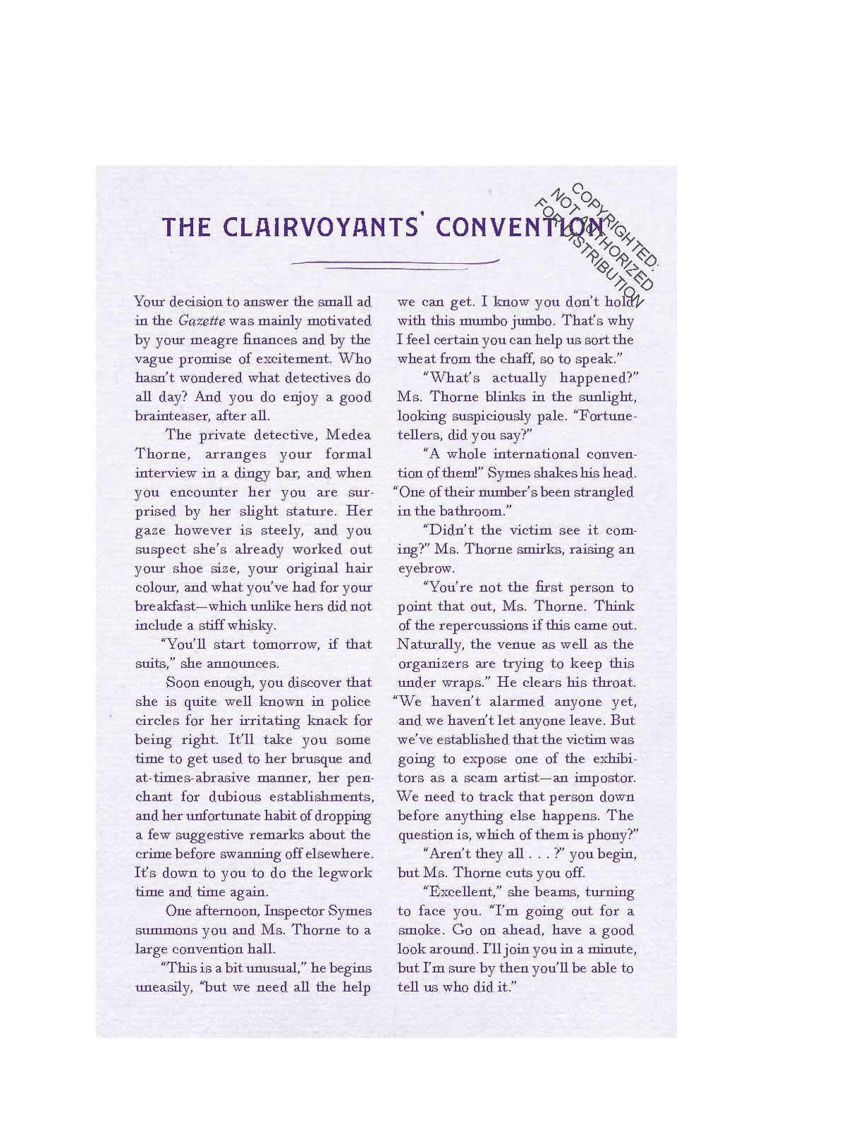 Murder Most Puzzling: The Clairvoyants’ Convention 500-Piece Puzzle