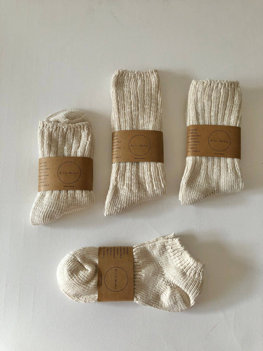 Billy Bamboo - slub cotton socks